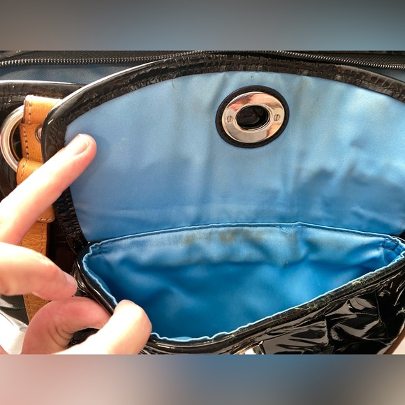 Coach patent leather tote large with matching wallet - Picture 9 of 16